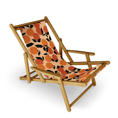Alisa Galitsyna Seamless Citrus Pattern Sling Chair