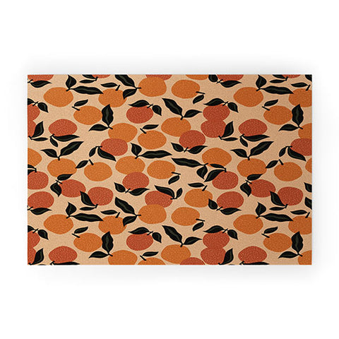 Alisa Galitsyna Seamless Citrus Pattern Welcome Mat