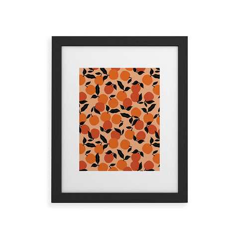 Alisa Galitsyna Seamless Citrus Pattern Framed Art Print