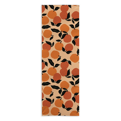 Alisa Galitsyna Seamless Citrus Pattern Yoga Towel