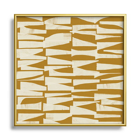Alisa Galitsyna Shapes and Layers 2 Metal Square Framed Art Print