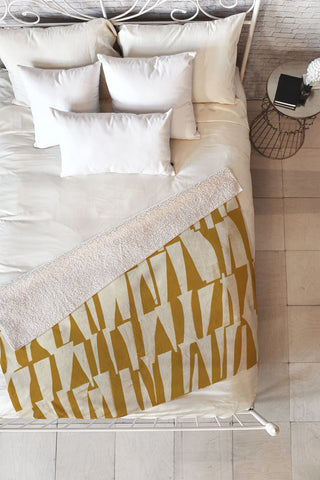 Alisa Galitsyna Shapes and Layers 2 Fleece Throw Blanket