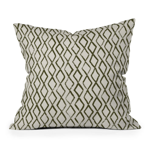 Alisa Galitsyna Simple Hand Drawn Pattern VI Throw Pillow