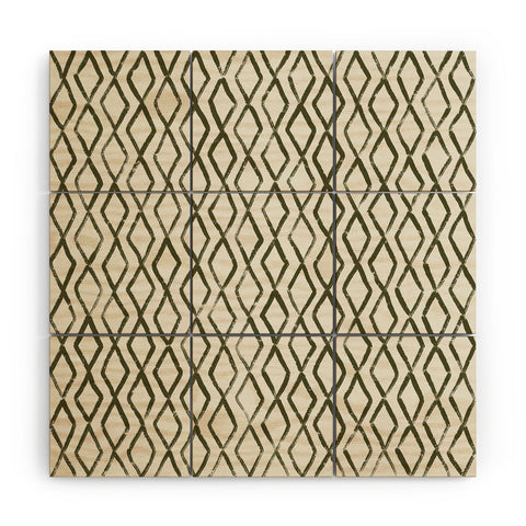 Alisa Galitsyna Simple Hand Drawn Pattern VI Wood Wall Mural