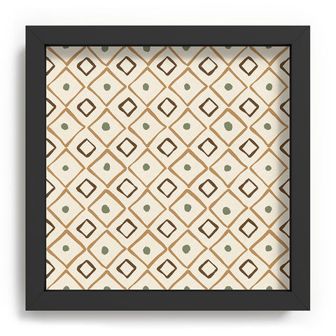 Alisa Galitsyna Simple Hand Drawn Pattern XIII Recessed Framing Square