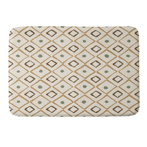 Alisa Galitsyna Simple Hand Drawn Pattern XIII Memory Foam Bath Mat