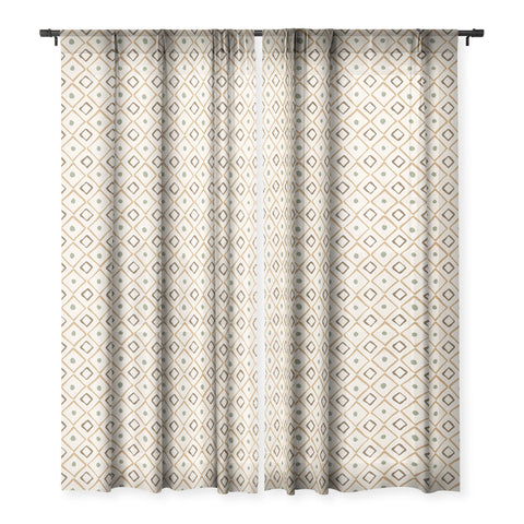 Alisa Galitsyna Simple Hand Drawn Pattern XIII Sheer Window Curtain