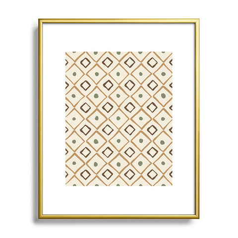 Alisa Galitsyna Simple Hand Drawn Pattern XIII Metal Framed Art Print