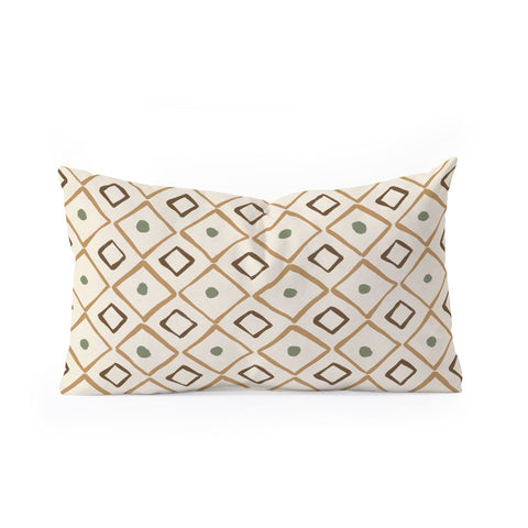 Alisa Galitsyna Simple Hand Drawn Pattern XIII Oblong Throw Pillow