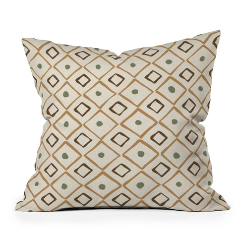 Alisa Galitsyna Simple Hand Drawn Pattern XIII Throw Pillow