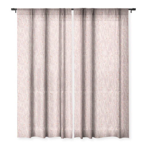 Alisa Galitsyna Simple Hand Drawn Pattern XIV Sheer Window Curtain