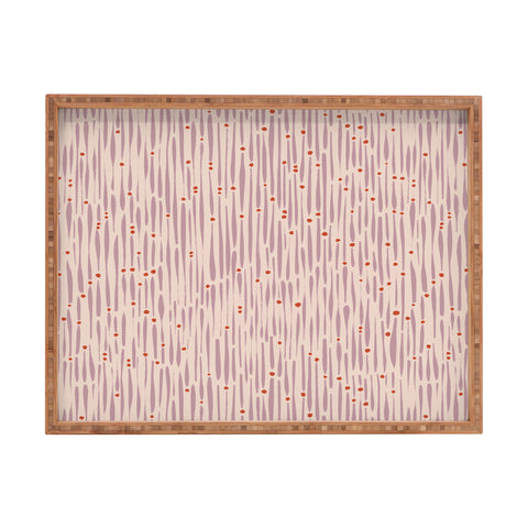 Alisa Galitsyna Simple Hand Drawn Pattern XIV Rectangular Tray