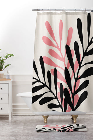 Alisa Galitsyna Still Life with Vase and Branches Shower Curtain And Mat