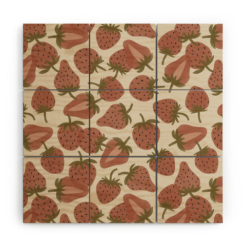 Alisa Galitsyna Strawberry Harvest Wood Wall Mural