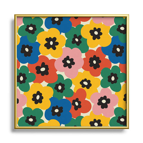 Alisa Galitsyna Summer Garden 3 Metal Square Framed Art Print