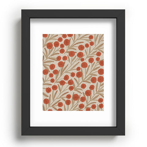 Alisa Galitsyna Summer Garden Red and Beige Recessed Framing Rectangle