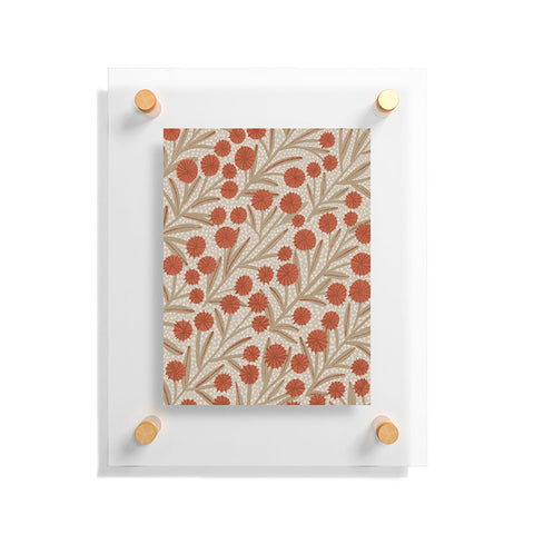 Alisa Galitsyna Summer Garden Red and Beige Floating Acrylic Print