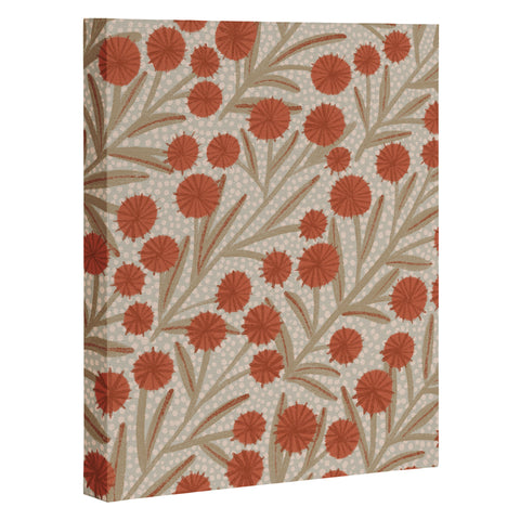 Alisa Galitsyna Summer Garden Red and Beige Art Canvas