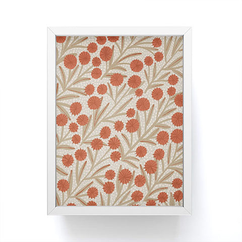 Alisa Galitsyna Summer Garden Red and Beige Framed Mini Art Print