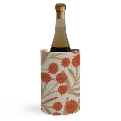 Alisa Galitsyna Summer Garden Red and Beige Wine Chiller