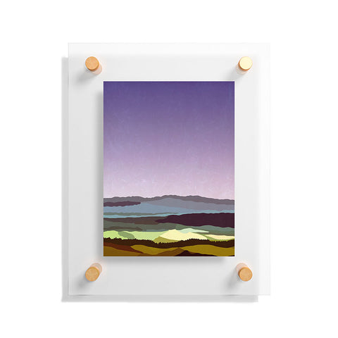 Alisa Galitsyna Sunset over the Valley Floating Acrylic Print