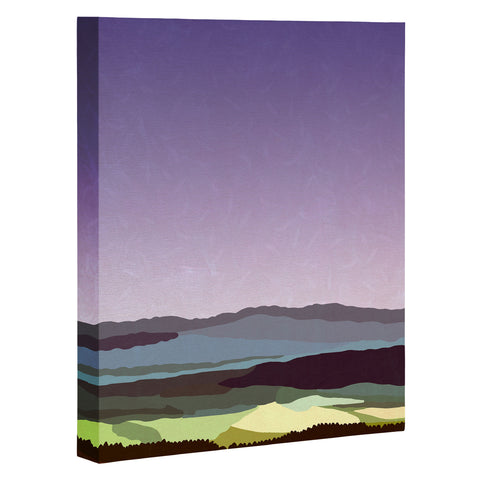 Alisa Galitsyna Sunset over the Valley Art Canvas