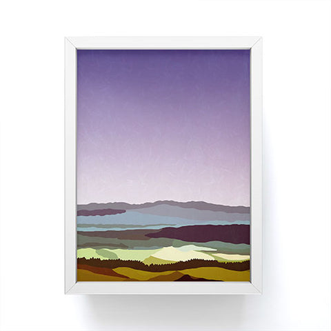 Alisa Galitsyna Sunset over the Valley Framed Mini Art Print