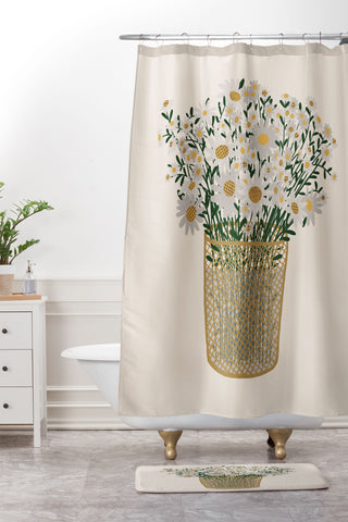 Alisa Galitsyna Sweet as a Daisy Shower Curtain And Mat