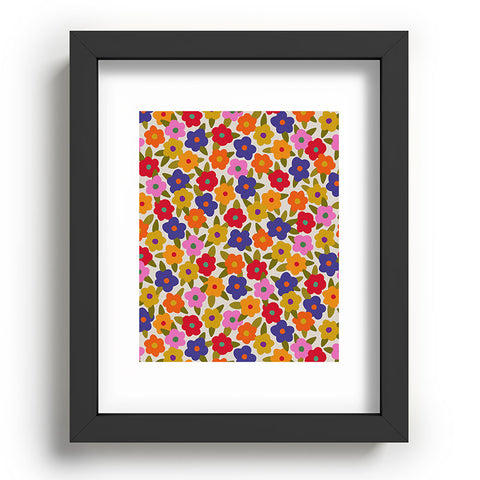 Alisa Galitsyna Tiny Flower Pattern Recessed Framing Rectangle