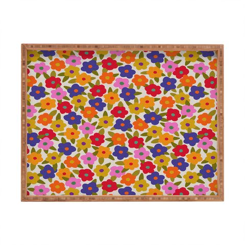 Alisa Galitsyna Tiny Flower Pattern Rectangular Tray