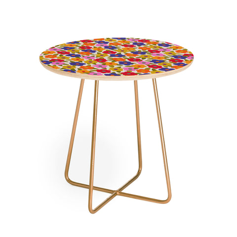 Alisa Galitsyna Tiny Flower Pattern Round Side Table
