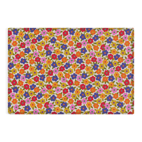 Alisa Galitsyna Tiny Flower Pattern Outdoor Rug