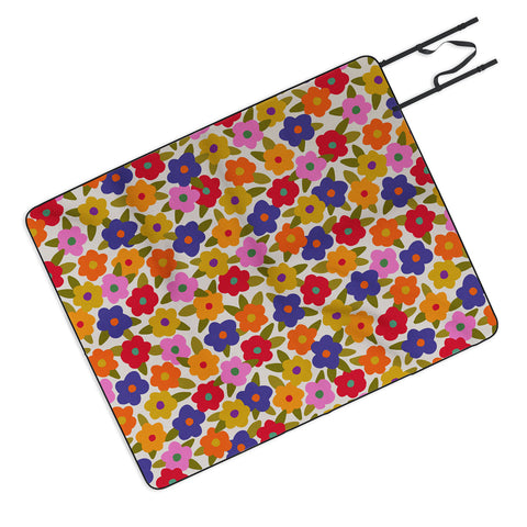 Alisa Galitsyna Tiny Flower Pattern Picnic Blanket
