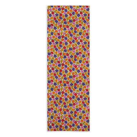 Alisa Galitsyna Tiny Flower Pattern Yoga Towel