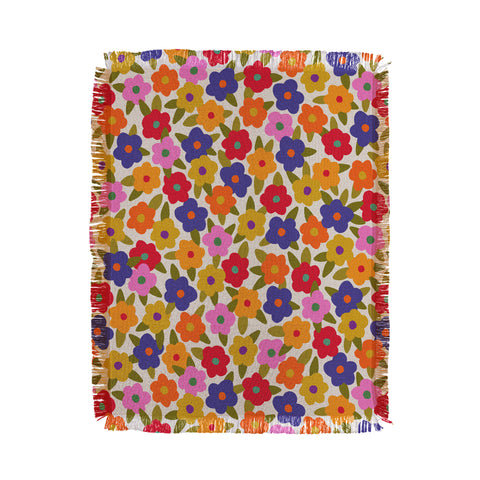 Alisa Galitsyna Tiny Flower Pattern Throw Blanket
