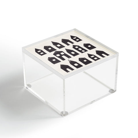 Alisa Galitsyna Tiny Houses 1 Handprinted Line Acrylic Box