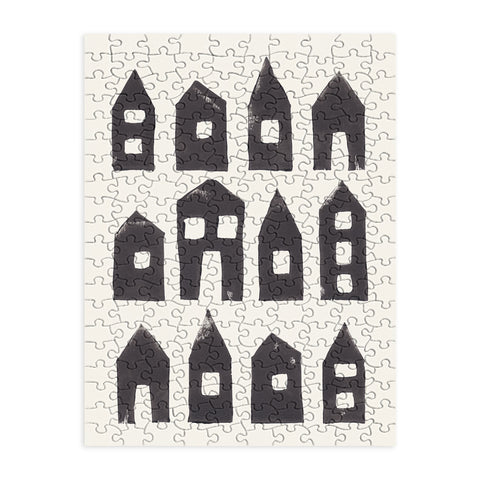 Alisa Galitsyna Tiny Houses 1 Handprinted Line Puzzle