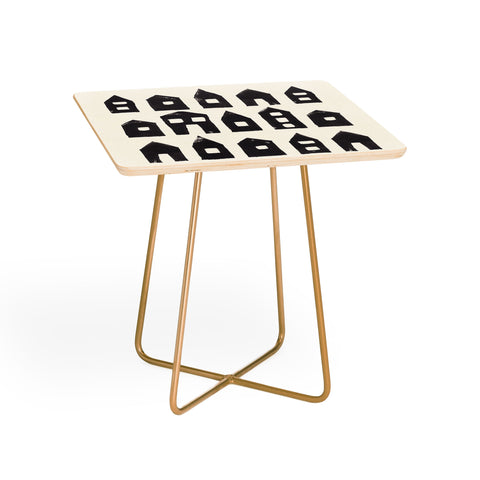 Alisa Galitsyna Tiny Houses 1 Handprinted Line Side Table