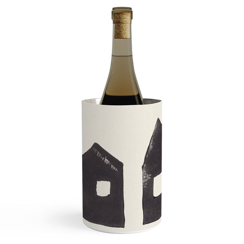 Alisa Galitsyna Tiny Houses 1 Handprinted Line Wine Chiller