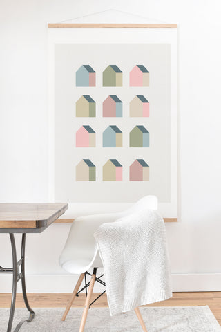 Alisa Galitsyna Tiny Houses Art Print And Hanger