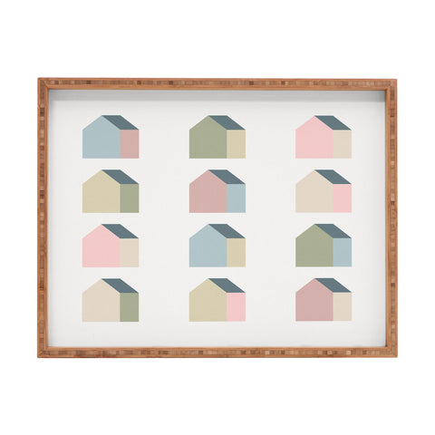 Alisa Galitsyna Tiny Houses Rectangular Tray