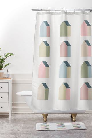 Alisa Galitsyna Tiny Houses Shower Curtain And Mat
