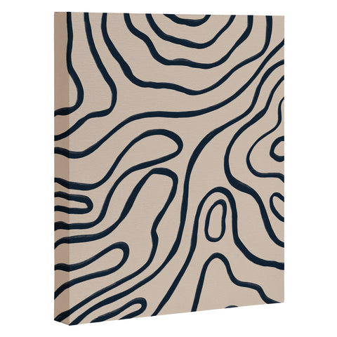 Alisa Galitsyna Topographic Map Art Canvas