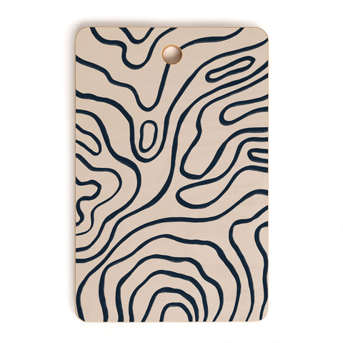 Alisa Galitsyna Topographic Map Cutting Board Rectangle