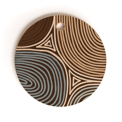 Alisa Galitsyna Tribal Pattern Cutting Board Round