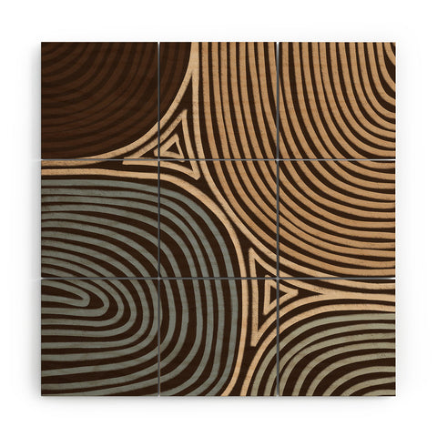 Alisa Galitsyna Tribal Pattern Wood Wall Mural
