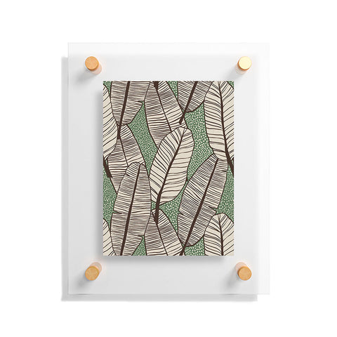 Alisa Galitsyna Tropical Banana Leaves Pattern Floating Acrylic Print