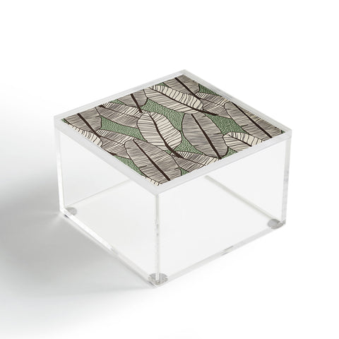Alisa Galitsyna Tropical Banana Leaves Pattern Acrylic Box