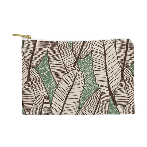 Alisa Galitsyna Tropical Banana Leaves Pattern Pouch
