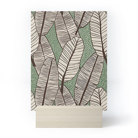 Alisa Galitsyna Tropical Banana Leaves Pattern Mini Art Print